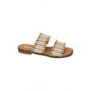 NEW CORKYS FOOTWEAR women's afrayed of what sandals in tan
